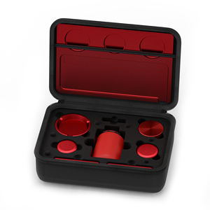 Broyeur à herbes professionnel en alliage d'aluminium métallique moderne de qualité supérieure pour accessoires, rouge, 4 pièces, plateau, logo personnalisé pour kit - Product Image 3