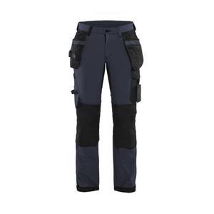 BLAKLADER - 719216458699D19 Pantalones artesanos elásticos de 4 vías para mujer Azul marino oscuro/Negro-PANTALÓN DE TRABAJO EAN 7330509741764 - Product Image 1