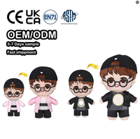 Fabrication OEM de peluches : Poupée Kpop personnalisée de 10 cm, jouet en peluche doux en forme de personnage animal, pendentif chat en peluche