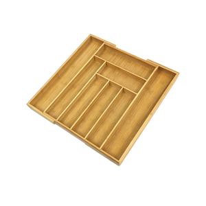 Bamboo Expandable Silverware Drawer Organizer Adjustable Kitchen Utensil Tray for Forks and Knives for Bedroom and Living Room - Product Image 2