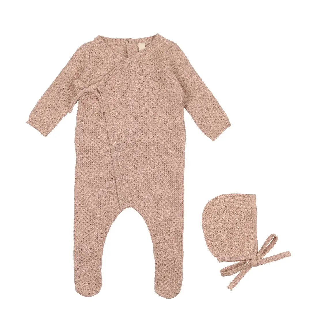 Autumn Winter Waffle Cotton Toddler Warm Infant Baby Bodysuits Clothes