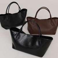 Bolso de Mano Personalizado para Mujer, de Gran Capacidad, Material Suave de PU, con Correa de Hombro y Logotipo Personalizado, Tendencia de Moda 2026