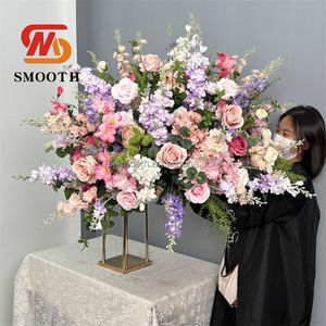 Centro de Mesa Decorativo para Fiestas y Bodas, Bola de Flores de Rosa Hecha a Mano, Bola de Flores Artificiales de Seda - Product Image 1