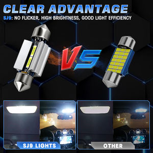 Nouvelle conception SJ9, lampe LED de voiture haute puissance 4 watts/ampoule, chipset CSP1860, 36 mm, 39 mm, 42 mm, pour éclairage intérieur, lecture, carte, plaque d'immatriculation - Product Image 3