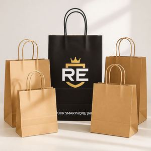 Bolsas de Vino Dobles Ecológicas al por Mayor con Asas Retorcidas, Empaque Personalizado de Papel Kraft Corrugado para Té, Jugos y Bebidas, Reciclado - Product Image 1