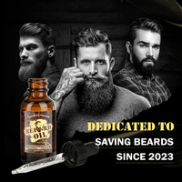Kit d'huiles de croissance pour barbe hydratant et nourrissant de marque privée BARBERPASSION soin de la barbe pour hommes