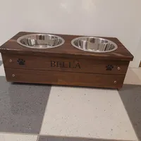 Comedero Automático para Mascotas con Pantalla LCD, Material de PC Ecológico, Diseño Cuadrado Elevado Medio, para Interiores/Exteriores, ODM OEM - Product Image 3