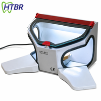 Boîte de dépoussiérage amovible pour laboratoire dentaire et bijouterie, avec accoudoir, pour polissage et sablage dentaire