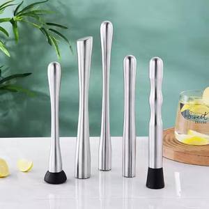 Cocktail Muddler Acier Inoxydable Argent Or Noir Bar Muddler 25cm Métal Boisson Muddler pour France Malt Pelle Mash <span class=keywords><strong>Fettercairn</strong></span> - Product Image 4