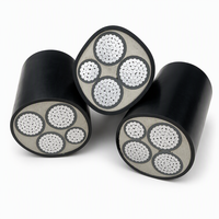 Câble d'alimentation en aluminium YJLV22 3*240+1*120 STA 0.6/1KV isolé XLPE, pour installation directe en terre, destiné aux postes de transformation de construction