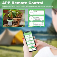 Testeur intelligent de l'humidité du sol avec Wi-Fi et Bluetooth, alimenté par énergie solaire, avec testeur de température, d'humidité et d'EC pour la plantation en jardin