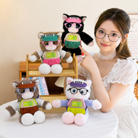 Boneka Kucing Lucu Grosir, Mainan Plush Super Lembut, Boneka Hewan, Perlengkapan Alat Tulis Pelajar & Hadiah Ulang Tahun, Dekorasi Rumah untuk Dijual Kembali
