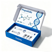 Boîte d'expédition en carton ondulé personnalisée pour emballage d'ampoules 3ml/10ml, flacons de peptides de haute qualité, avec insert en mousse pour médicaments, soins de la peau, sérums, stylos et pilules