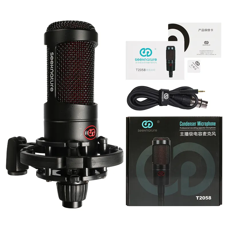 T2058 music podcast equipment live stream broadcast microphones professional studio recording karaoke video condenser microphone