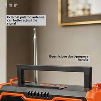 Haut-parleur solaire portable 10W avec lampe torche LED et radio FM, appairage TWS pour le camping en extérieur