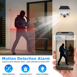 Neue 6MP WLAN 4G <span class=keywords><strong>3</strong></span>-Linsen Solarbetriebene Kabellose PTZ-Kamera V380 Pro Outdoor-Sicherheits-WLAN 4G SIM-Karten Solar-CCTV-Kamera - Product Image 5