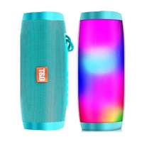 2021 TG165C Senza Fili BT Speaker Altoparlante Portatile senza fili Potente Alta BoomBox Outdoor Bass HIFI TF di FM Radio con la Luce del LED
