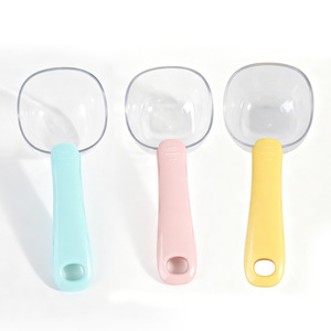 Original transparent <b>measuring</b> <b>spoon</b> for cat and dog food, moisture-proof and sealable, dual-purpose pet feeding <b>spoon</b>. - Product Image 2
