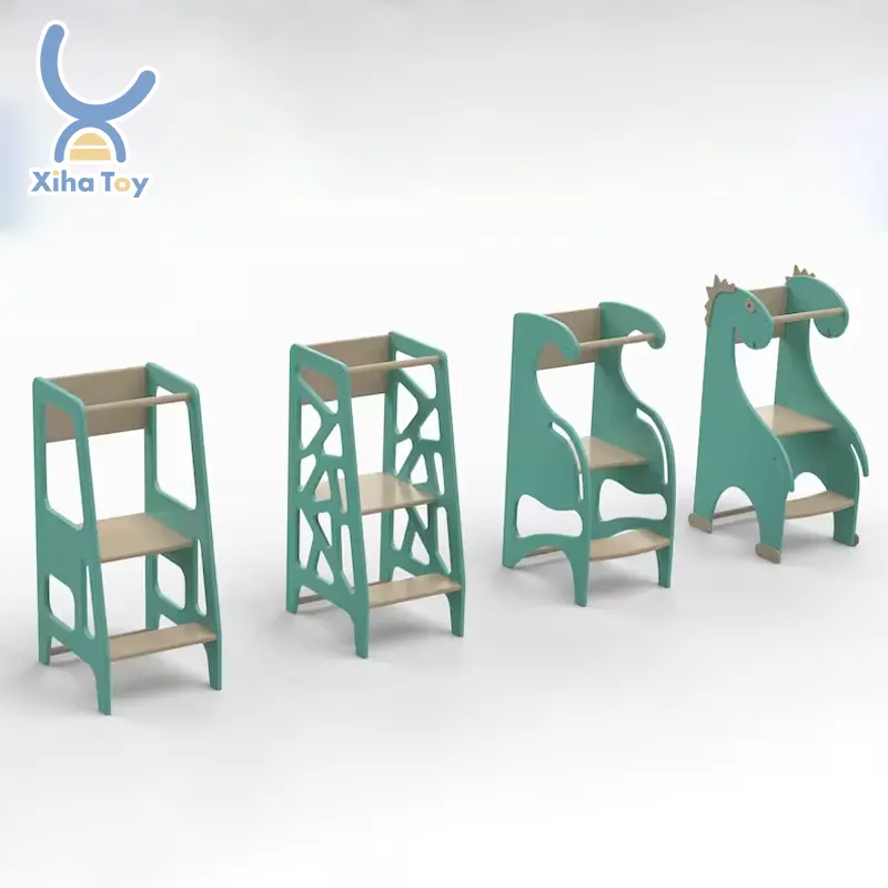كرسي تعليمي XIHA 2In1 قابل للطي & Slide Montessori برج مطبخ قابل للفك