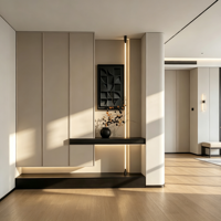 Meubles de salon européens de luxe de haute qualité, armoire à chaussures moderne sur mesure pour l'organisation des chaussures en famille