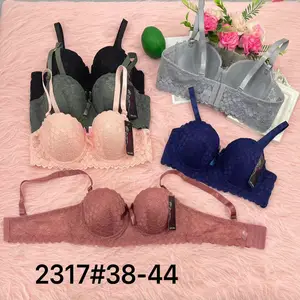 1.3 dolar Model FXC030 ukuran 38-44 bra stok grosir penjualan laris bra ajaib Cup penuh bantalan dengan cetakan acak