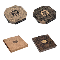 Boîtes à pizza écologiques imprimées sur mesure - Laminage mat et gaufrage, taille/logo personnalisés, emballage à emporter