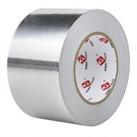 Ruban adhésif en aluminium BOMEI PACK, ruban adhésif robuste, ruban adhésif haute température, ruban argenté sans impression pour l'isolation des conduits d'air HVAC, métal