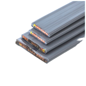 酸素フリーの純粋な銅エレベーターケーブルハイブリッドPVC断熱およびシース電源ケーブルを備えたフラット接続制御ケーブル。 - Product Image 1