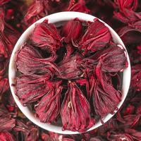 Bunga Hibiscus Sabdariffa Roselle Kering Utuh Bebas Sulfur untuk Infus Herbal Kesehatan Grosir Massal
