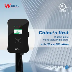 Weeyu Brand EV Electric Car Chargers With Wifi OCPP Type 1 and Type 2 Socket 32A current E V Charging Stations