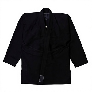 Jiu jitsu gi-kimono brasileño para hombres y mujeres, diseño personalizado, con logotipos personalizados y parches, color negro - Product Image 1