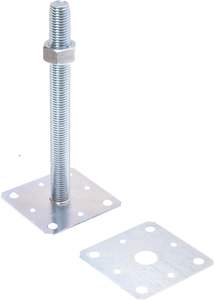 <span class=keywords><strong>Pied</strong></span> de sol galvanisé réglable en acier galvanisé à chaud pour socle en béton - Product Image 5