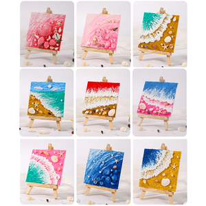 Kabuk aksesuarları ile 3D kabuk plaj tema doku boyama DIY malzeme çantası - Product Image 6