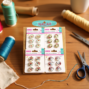 กระดุมตกแต่ง Ilan Nacar ขนาด 20 มม. สำหรับงานฝีมือและเย็บผ้า แพ็ค 6 ชิ้น - Product Image 2