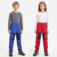 Pantalons en polaire pour enfants, même style, respirants, coupe-vent, imperméables, design color-block, nouveau modèle pour garçons et filles, primaire