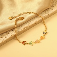 Bracelet à breloques pour enfants personnalisé unique fait à la main Bracelet chaîne champignon huile couleur bijoux cadeau pour femme