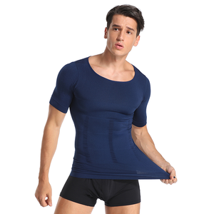 T-<span class=keywords><strong>shirt</strong></span> de mise en forme pour homme, gaine amincissante, chemise de correction de la <span class=keywords><strong>posture</strong></span>, ceinture amincissante, ceinture abdominale, combustion des graisses, corset de compression - Product Image 1