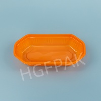 Wegwerp sinaasappelvormige PET RPET blister fruitbak van gerecycled plastic voor verse druiven