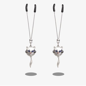 Adult Sex Toys Hersteller Direct SM weibliche Nippel klemme Labia Clip mit Fox Bell Anhänger Paare Sex Supplies - Product Image 2