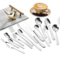Ensemble de couteaux, fourchettes et cuillères en acier inoxydable 304 à finition martelée élégante, détails à motif diamant, finition miroir, couteaux à steak épaissis