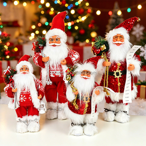 Muñeco de Santa Claus Clásico Hecho a Mano de Alta Calidad, de Algodón y Plástico, Adorno para Árbol de Navidad 2026, Venta al Por Mayor de Fábrica - Product Image 3