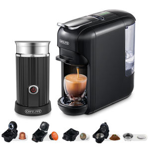 Populaire 5-en-1 220V 19 Bar Semi-Automatique Single Serve Moka Latte <span class=keywords><strong>Mousseur</strong></span> <span class=keywords><strong>À</strong></span> <span class=keywords><strong>Lait</strong></span> Multi-Fonction Cafetière pour Usage Domestique - Product Image 1