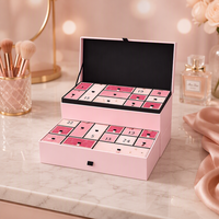 Individuell Bedruckter Luxus-Adventskalender Verpackung Schubladenbox Kosmetik-Paket Premium Beauty Weihnachtsgeschenkbox-Set