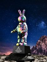 Trophée animal fait à la main écologique sur mesure Technologie d'anniversaire d'astronaute Top Ten Enterprise Employee Award Robot