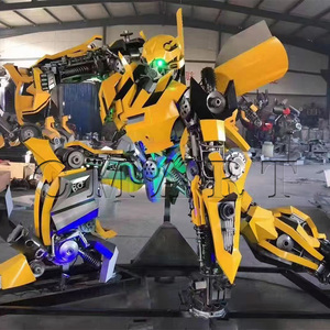 Escultura de Robot Gigante de Gran Tamaño Personalizada con Personajes de Películas, Estatua de <span class=keywords><strong>Megatron</strong></span> de Hierro, Transformer con Luz LED - Product Image 6