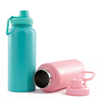 Nouveau design coloré OEM 12Oz 16Oz 18Oz personnalisé mignon en acier inoxydable isolé sous vide ensemble de bouteilles d'eau potable de sport pour les enfants