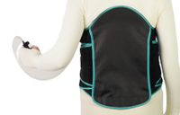 Ceinture lombaire gonflable avec pompe manuelle, compression réglable, système de serrage par poulie pour un soulagement personnalisé des douleurs dorsales