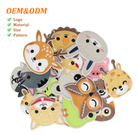 Parche Bordado de Animales Adorables de YONGZHU, Parche Termoadhesivo para Decoración de Ropa, Parche de Tela Autoadhesivo con Dibujos Animados