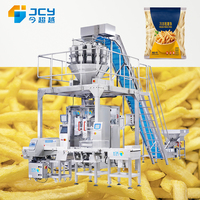 Prix bon marché pesage automatique remplissage chips de maïs pommes de terre croustillantes frites machine à emballer
