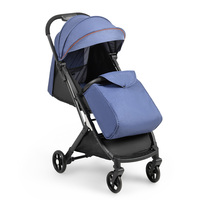 Poussette bébé en plastique et métal, très vendue, avec capote intégrale, fermeture éclair en maille, ceinture de sécurité à cinq points, réglage infini du dossier, pliable pour 6 mois et plus